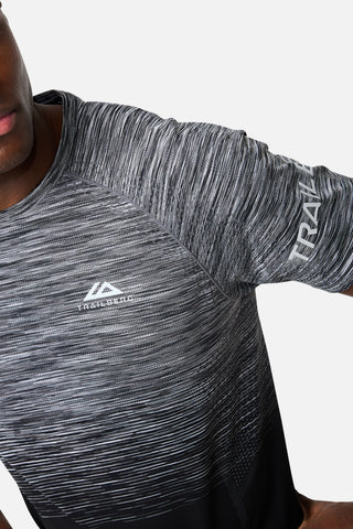 Trailberg Arc Seamless Tee | Black/Moon Grey