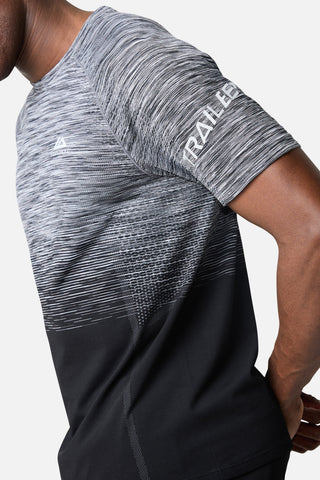 Trailberg Arc Seamless Tee | Black/Moon Grey