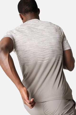 Trailberg Arc Seamless Tee | Mocha/Pebblestone