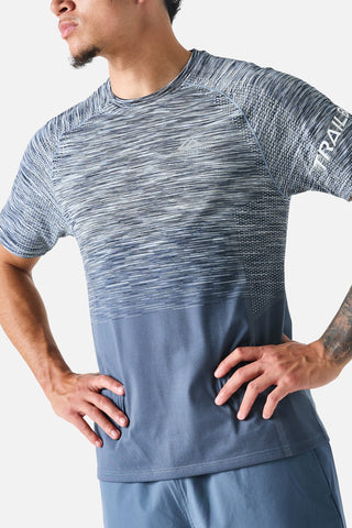 Trailberg Arc Seamless Tee | Breeze/Storm Blue