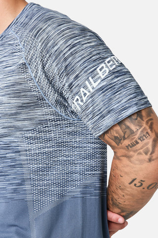 Trailberg Arc Seamless Tee | Breeze/Storm Blue