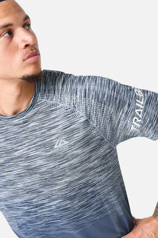 Trailberg Arc Seamless Tee | Breeze/Storm Blue