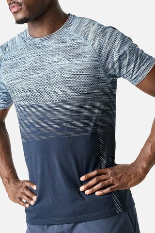 Trailberg Apex Seamless Tee | Storm Blue/Iceberg