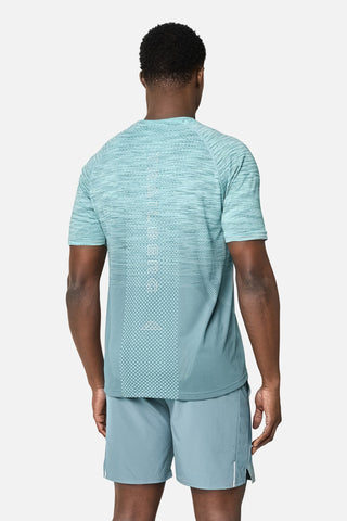 Trailberg Apex Seamless Tee | Frosted Denim/ Polar Breeze