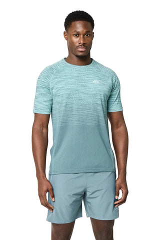 Trailberg Apex Seamless Tee | Frosted Denim/ Polar Breeze