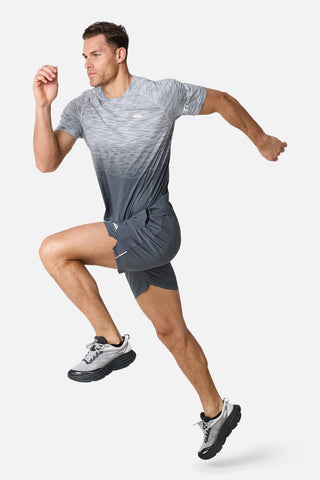 Trailberg Arc Seamless Tee | Graphite Grey/Lunar