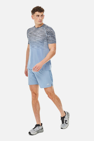 Trailberg Apex Seamless Tee | Faded Denim