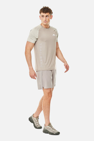 Trailberg Axis Jacquard Tee | Moon Rock