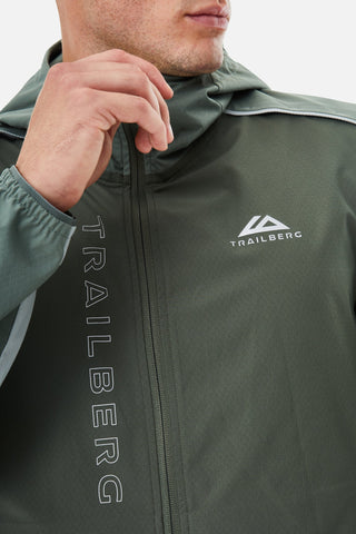 Trailberg Triathlon Windbreaker | Dark Fern/Pine Dust
