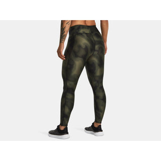 Under Armour Womens Heatgear Armour Printed Ankle Leggings | Marine OD