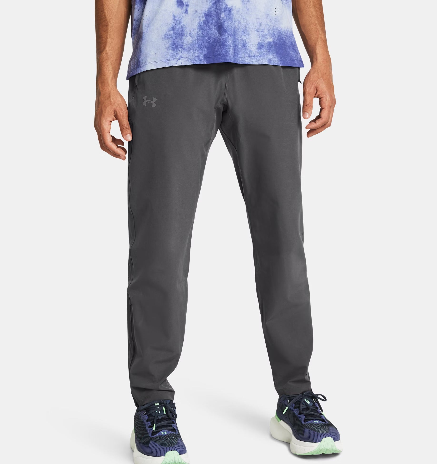 Under Armour Mens Outrun The Storm Pants Castlerock/Black