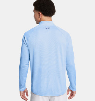 Under Armour Mens Tech Textured 1/2 Zip | Horizon Blue