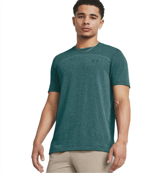 Under Armour Mens Vanish Elite Seamless Wordmark Tee | Hydro Teal