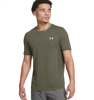 Under Armour Mens Vanish Seamless SS Tee | Marine OD Green/White
