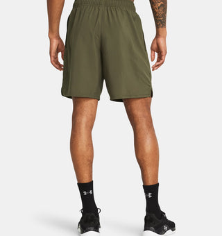 Under Armour Mens Wordmark Shorts | Marine Green/Black