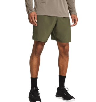 Under Armour Mens Wordmark Shorts | Marine Green/Black