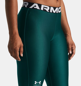 Under Armour Womens Heat Gear Authentics Leggings | Hydro Teal/White