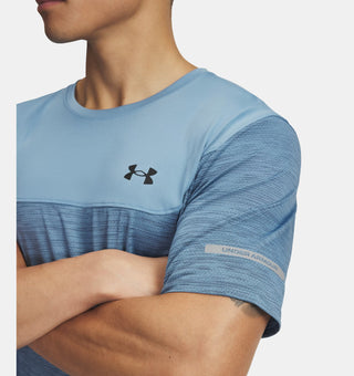 Under Armour Tech Utility SS Tee | Washed Navy/Blue Smoke