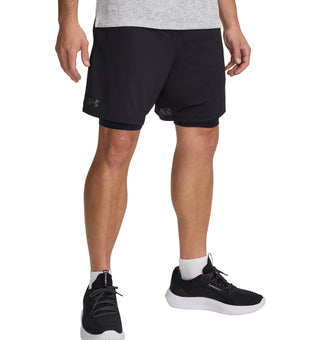 Under Armour Tech Vent 2-in-1 Shorts | Black/Castlerock