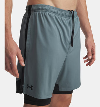 Under Armour Tech Vent 2-in-1 Shorts | Jasper Blue