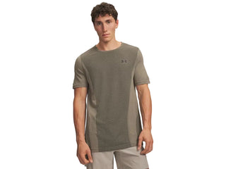 Under Armour Mens Vanish Seamless SS T-Shirt | Timberwolf Taupe