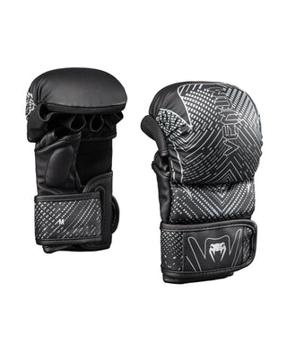 Venum Midnight Fury MMA Sparring Gloves | Black/Silver