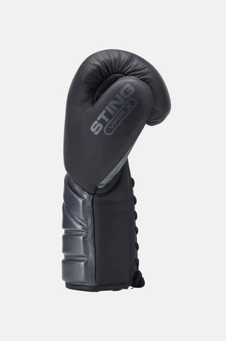 Sting Viper X Lace Up Sparring Gloves | Black/Grey