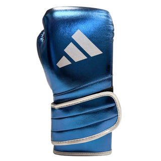 Adidas AdiSpeed Metallic Pro Boxing Gloves (Velcro) | Blue