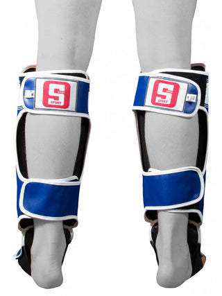 Sandee Sport Slim Shinguard | Blue/White