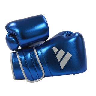 Adidas AdiSpeed Metallic Pro Boxing Gloves (Velcro) | Blue