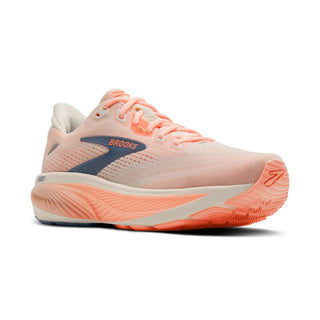 Brooks Womens Ghost 18 | Star White/Cyber Peach