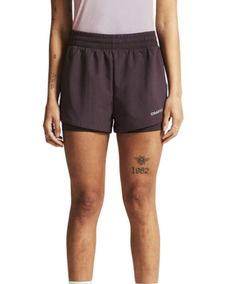 Craft ADV Essence 2-in-1 Shorts 2 | Dark Plum