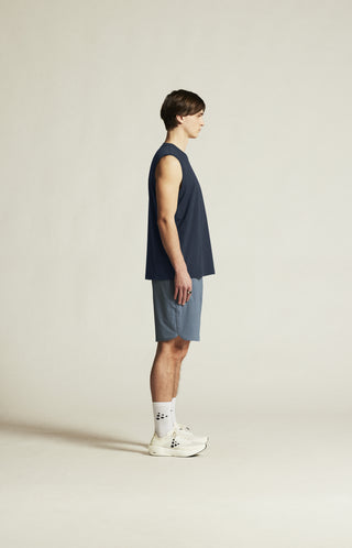 Craft Collective Relaxed Sleeveless Tee | Navy