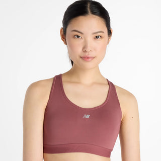 New Balance Essential Run Bra | Washed Burgundy