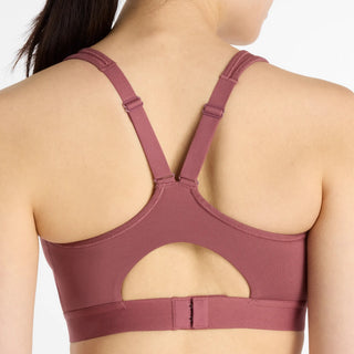 New Balance Essential Run Bra | Washed Burgundy