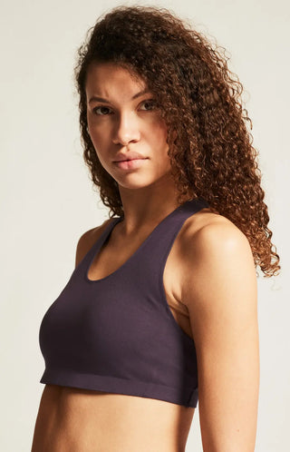 Craft Collective Padded Sports Bra | Dark Plum