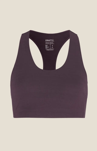 Craft Collective Padded Sports Bra | Dark Plum