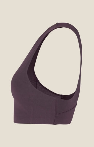 Craft Collective Padded Sports Bra | Dark Plum