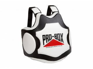 Pro Box Hi-Impact Body Protector | Black/White