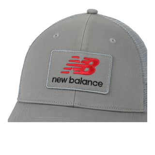 New Balance Stacked Patch Logo Trucker Cap | Slate