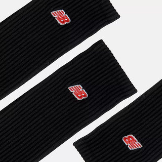 New Balance Patch Logo Socks (3 Pack) | Black