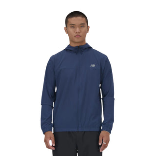 New Balance Mens Woven Full Zip Jacket | NB Navy