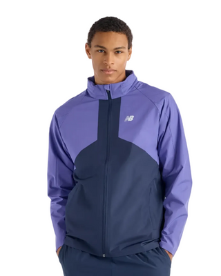 New Balance Mens Utility Woven Jacket | Electric Purple