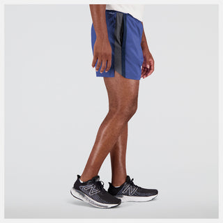 New Balance Mens Accelerate 5" Shorts | Marine Blue