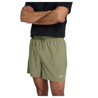 New Balance Mens Sports Essentials 5" Short | Dark Olivine