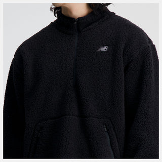 New Balance Mens R.W.Tech Sherpa Pullover | Black