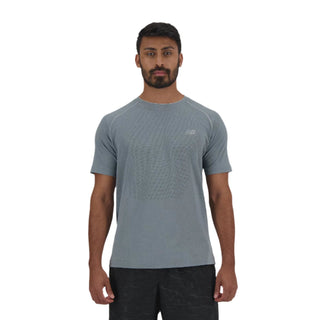 New Balance Mens Knit Tee | Athletic Grey