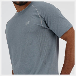 New Balance Mens Knit Tee | Athletic Grey