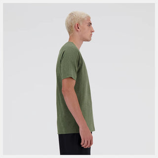 New Balance Mens Knit Tee | Dark Olivine