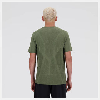 New Balance Mens Knit Tee | Dark Olivine